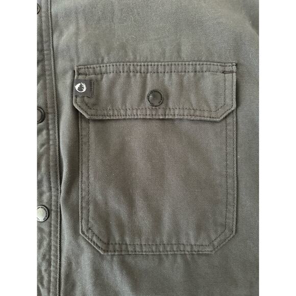 The American Outdoorsman Men's gray & plaid Fleece Lined Shirt size large - Picture 15 of 16